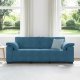 vidaXL Sofa 3-osobowa, niebieska 178 cm, aksamit 3