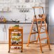 Drewniana drabina 182 x 50 cm TUSCANIA 5 brązowy  - Arredamenti 8