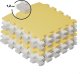 KINDERKRAFT Mata piankowa puzzle LUNO yellow 1