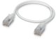 Ubiquiti UACC-Cable-Patch-EL-C6A-0.3M-W kabel sieciowy Półprzezroczysty, Biały 0,3 m Cat6a 2