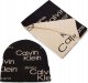 CALVIN KLEIN CZAPKA +SZALIK ZESTAW ZIMOWY GIFTBOX CIEPŁY CZARNY UNIWERSALNY 1