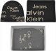 CALVIN KLEIN CZAPKA +SZALIK ZESTAW ZIMOWY GIFTBOX CIEPŁY CZARNY UNIWERSALNY 1