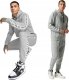 NIKE DRES MĘSKI KOMPLET BLUZA+ SPODNIE BAWEŁNA CIEPŁY DM6838 SZARY r. S 1