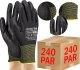 Rękawice Robocze Czarne J-TIMIPOLI_BB - 240 Par (9 - L) 1