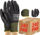 Rękawice Robocze Czarne J-TIMIPOLI_BB - 240 Par (9 - L) 8