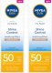 NIVEA SUN Matujący krem do twarzy z filtrem SPF 50 50ml x 2 1