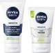 NIVEA MEN SENSITIVE Żel do mycia twarzy 100ml + Krem łagodzący 75ml 1