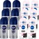 NIVEA Zestaw Antyperspirant w kulce pod pachę Damski 50mlx6 + Męski 50mlx6 1