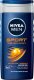 NIVEA MEN Żel pod prysznic 3w1 250ml + Antyperspirant w sprayu 150ml 3