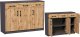 Meble-Bestseller Komoda K023 Grafit-Wotan 85x110x35 cm 1