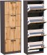 Meble-Bestseller Szafka na buty K025 Grafit-Wotan 152x50x28 cm 1