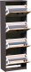 Meble-Bestseller Szafka na buty K025 Grafit-Wotan 152x50x28 cm 2