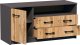 Meble-Bestseller Komoda RTV K027 Grafit-Wotan 55x110x41 cm 3