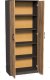 Meble-Bestseller Regał Zamknięty R005 Grafit-Wotan 180x74x35 cm 2