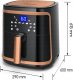 Frytkownica Beztłuszczowa Ava Gold 7L 1900W Air Fryer Xl Frytownica Lcd 2