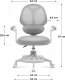 Fotel Obrotowy Krzesło Dla Dzieci Młodzieży Mark Adler Junior 4.5 Grey 1