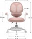 Fotel Obrotowy Krzesło Dla Dzieci Młodzieży Mark Adler Junior 4.5 Pink 2