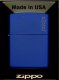 Zestaw ZIPPO Zapalniczka ROYAL BLUE MATTE LOGO Prezentowy No2 1