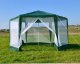 Namiot pawilon ogrodowy handlowy 2x2x2 m z moskitierą zielony MultiGarden 4