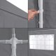 Namiot pawilon ogrodowy handlowy 3x9 m 8 ścianek szary MultiGarden 4