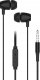 BLUE STAR słuchawki przewodowe Jack 3,5 mm z mikrofonem PA-E67 1,2 m czarne 2