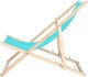 Leżak ogrodowy, drewniany z 3-stopniową regulacją, plażowy, balkonowy, turkusowy UNIWERSALNY 10