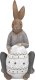 Figurka Królik przy jajku 42 cm chłopiec 2