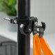 Hak uchwyt na zakupy potrójny do roweru / hulajnogi aluminiowy FS366-001 czarny 3