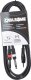 CABLE4ME kabel przewód mini jack 3,5 mm stereo  2x jack mono 6,3 mm 6 m 1