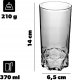Szklanka Do Napojów Zimnych Drinków Wody Whisky 370ml Na Prezent Wysoka 2