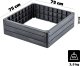 KADAX Warzywniak Podwyższona Grządka Skrzynia Ogrodowa Rabata Antracyt 75x75cm 2