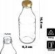 Butelka Na Nalewki 330ml Bimber Z Zakrętką Wódkę Sok Szklana 1szt Soki 3
