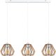 BELIS Lampa sufitowa BERGO żyrandol biały drewno 3 x E27 0009 1