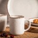 Kubki porcelanowe 400 ml Altom Ivory nakrapiane zestaw 6 sztuk 1