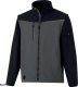 SOCCIA - BLUZA SOFTSHELL 96% POLIESTER 4% ELASTAN - ODPINANE RĘKAWY - szaro-czarny 2XL 2
