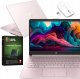 Piękny Różowy Laptop dla kobiety HP 14 Intel N4120 8GB RAM Intel UHD Win 11 5T9T7UA 1