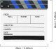 Prof Klaps Filmowy Studyjny Do Filmu Biały Na Pisaki + 68x Znaczniki Magnes / Tpb04 9