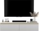 Wisząca Szafka RTV Nowoczesna  Komoda Glamour Ryflowane fronty Biały Mat 140 cm 1