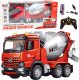LeanToys Betoniarka Budowlana Zdalnie Sterowana RC 2.4G 9CH Czerwona 1