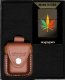 Zestaw ZIPPO Zapalniczka RASTA CANNABIS DESIGN Prezentowy No4 1
