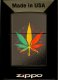 Zestaw ZIPPO Zapalniczka RASTA CANNABIS DESIGN Prezentowy No4 1