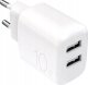 Ładowarka sieciowa Puro PROLITE 10W 2x USB-A - biała 1