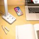 Lampka LED z funkcją ładowania gniazdkiem i stojakiem na telefon Alogy Desk Lamp 2 gniazda sieciowe 2x USB Biała 5
