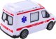 Karetka Ambulans Na Baterie Światła Dźwięki Biały 3
