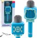 Bezprzewodowy Mikrofon Bluetooth Karaoke Nagrywanie Zmiana Głosu Niebieski 1