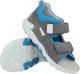 Sandałki chłopięce Superfit 1-000035-2010 FLOW lekkie letnie obuwie z pełną piętą wysokie podbicie szare 24 2