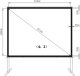 ML EKRAN RĘCZNY ROZKŁADANY 150" 305x229cm FF-150 4:3 ART FastFold 1
