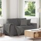 vidaXL vidaXL Sofa dwuosobowa Ciemnoszara 120 cm Tkanina sztruksowa 1