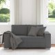 vidaXL vidaXL Sofa dwuosobowa Ciemnoszara 120 cm Tkanina sztruksowa 3