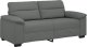 vidaXL Sofa 2-osobowa, ciemnoszara, 140 cm, tapicerowana tkaniną 2